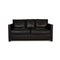 Schwarzes DS118 Zwei-Sitzer Ledersofa von de Sede 1