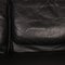 Sofá de dos plazas DS118 de cuero negro de de Sede, Imagen 4