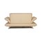 Cream Leather Rossini Two Seater Couch from Koinor 12