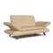 Cream Leather Rossini Two Seater Couch from Koinor 10