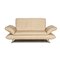Cream Leather Rossini Two Seater Couch from Koinor 1