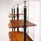 Teak Veneer & Brass Bookcase, Italy, Image 12