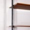 Teak Veneer & Brass Bookcase, Italy, Image 5