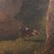 Paesaggio con cascata e pastore, Olio su tela, con cornice, Immagine 5