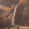 Landschaft mit Wasserfall und Pastor, Öl auf Leinwand, gerahmt 3
