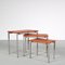 Tables Gigognes en Teck, Pays-Bas, 1960s, Set de 3 1