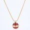 Carnelian Diamond Possession Pendant Necklace in 18 Karat Rose Gold from Piaget 12
