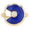 Lapis Lazuli Diamond Amulette Ring in 18 Karat Yellow Gold from Cartier, Image 1