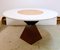Mid-Century Belgian Dining Table in White Marble and Red Travertine by Jan Vlug, Image 4
