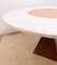 Mid-Century Belgian Dining Table in White Marble and Red Travertine by Jan Vlug 8