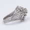 Vintage 18k White Gold Ring with Brilliant and Baguette Cut Diamonds, 1950s, Image 3