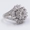 Vintage 18k White Gold Ring with Brilliant and Baguette Cut Diamonds, 1950s, Image 2