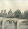 Pierre Desaules, Pont Royal, Paris, 1940, Watercolor on Paper, Framed, Image 4