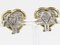 18 Karat Gold Clip Earrings & Necklace, Set of 2 3
