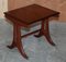 Vintage Flamed Mahogany Nesting Tables, Set of 3 3