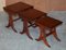 Vintage Flamed Mahogany Nesting Tables, Set of 3 2