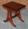 Tavolini ad incastro vintage in mogano fiammato, set di 3, Immagine 17