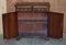 Vintage Mahogany Two Drawer Library Bookcase Sideboard 10