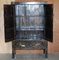 Antique C Chinese Hand Painted Wedding Cabinet or Housekeeper's Cupboard, 1800 13