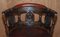 Antique Victorian Carved Oxblood Leather Chair 5