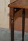 Vintage Flamed Mahogany & Glass Top Nesting Tables, Set of 3 8