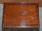 Vintage Flamed Mahogany & Glass Top Nesting Tables, Set of 3 14