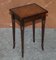Vintage Flamed Mahogany & Glass Top Nesting Tables, Set of 3 18