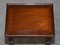 Vintage Flamed Mahogany & Glass Top Nesting Tables, Set of 3 19