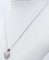 18 Karat White Gold Heart Shaped Pendant Necklace With Diamonds 3