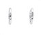 18 Karat White Gold Hoop Earrings With Diamonds, Set of 2 2