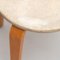 Plywood & Upholstery Chair and Stool by Cor Alons for Den Boer, 1950s, Set of 2 5