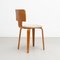 Plywood & Upholstery Chair and Stool by Cor Alons for Den Boer, 1950s, Set of 2 18