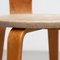 Plywood & Upholstery Chair and Stool by Cor Alons for Den Boer, 1950s, Set of 2 10