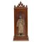 Wooden Traditional Figure in a Niche of a Saint, 1950s 1