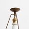 Mid-Century Modern Brass Sunburst Ceiling Lamp 11
