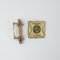 Antique Catalan Modernist Brass Handle & Peephole, 1920s, Set of 2 5