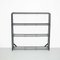 Mid-Century Modern Dutch Minimalist Metal Black Bookshelf, 1960s, Image 2