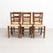 Mid-Century Modern Wood Rattan N.19 Chairs by Charlotte Perriand, Set of 6 11