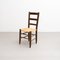 Mid-Century Modern Wood Rattan N.19 Chairs by Charlotte Perriand, Set of 6 15