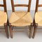 Chaises N.19 Mid-Century en Bois et Rotin par Charlotte Perriand, Set de 6 5