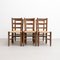 Mid-Century Modern Wood Rattan N.19 Chairs by Charlotte Perriand, Set of 6 12