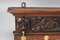 Antique French Hand-Carved Oak and Brass Wall Coat Rack with Lion Heads, 1900s 7