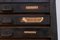 Vintage Typographic Chest of Drawers in Wood, Image 8