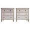 Swedish Gustavian Painted Chest of Drawers, Set of 2 1