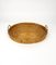 Bamboo, Rattan & Brass Oval Serving Tray, Italy, 1970s 4