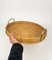 Bamboo, Rattan & Brass Oval Serving Tray, Italy, 1970s, Image 12