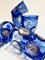 Vintage Italian Blue Cobalt Murano Glass Drinking Glasses from Ribes Studio, Set of 6, Image 12