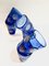 Vintage Italian Blue Cobalt Murano Glass Drinking Glasses from Ribes Studio, Set of 6, Image 2