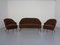 German Cocktail Sofa and Chairs, 1960s, Set of 3 1