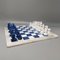 Blue & White Volterra Alabaster Chess Set, Italy, 1970s, Set of 33 2